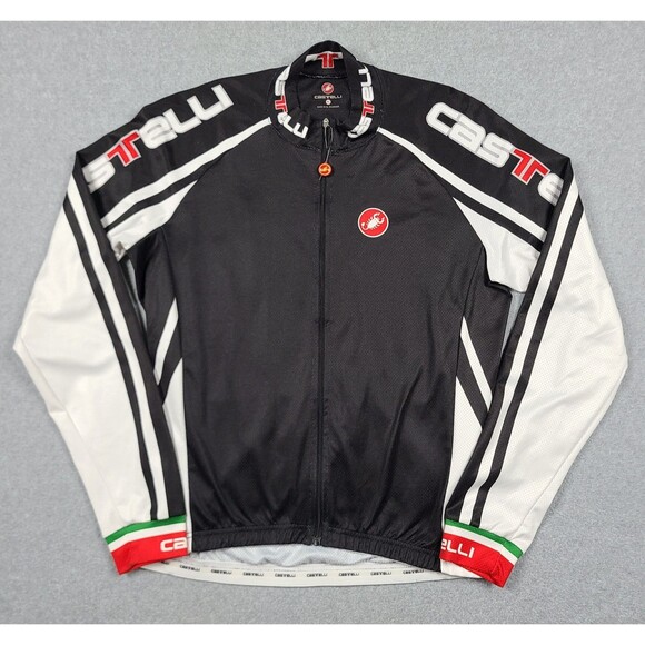 Castelli Thermal Long Sleeve Scorpion Cycling Jersey Sz XL Bike Activewear - Picture 1 of 13